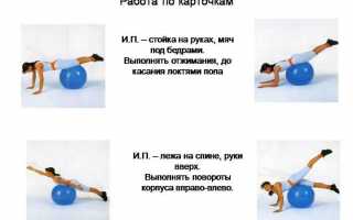 Фитбол: упражнения для осанки и корсетных мышц